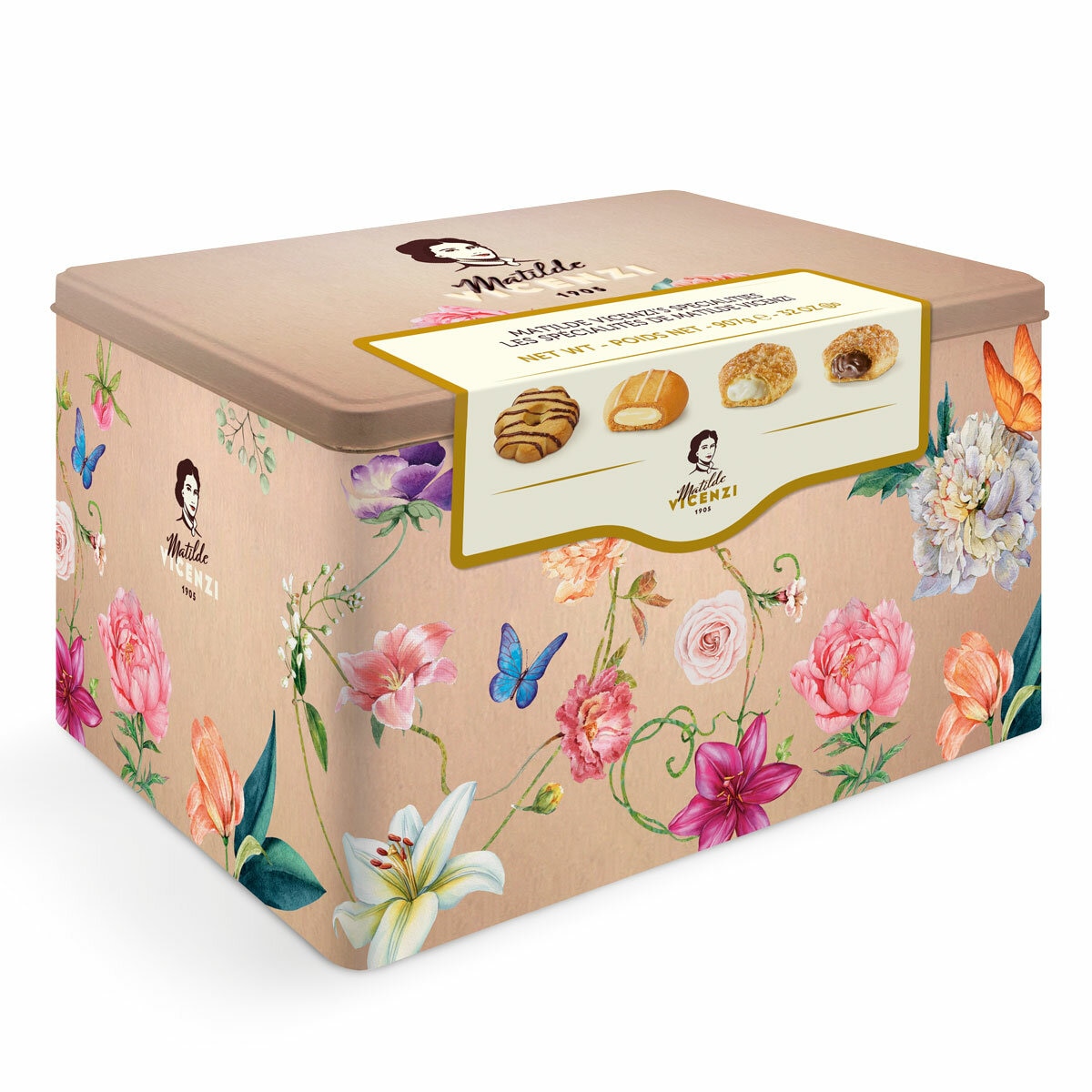 Vicenzi Italian Pastries Assortment, 907g Front pack