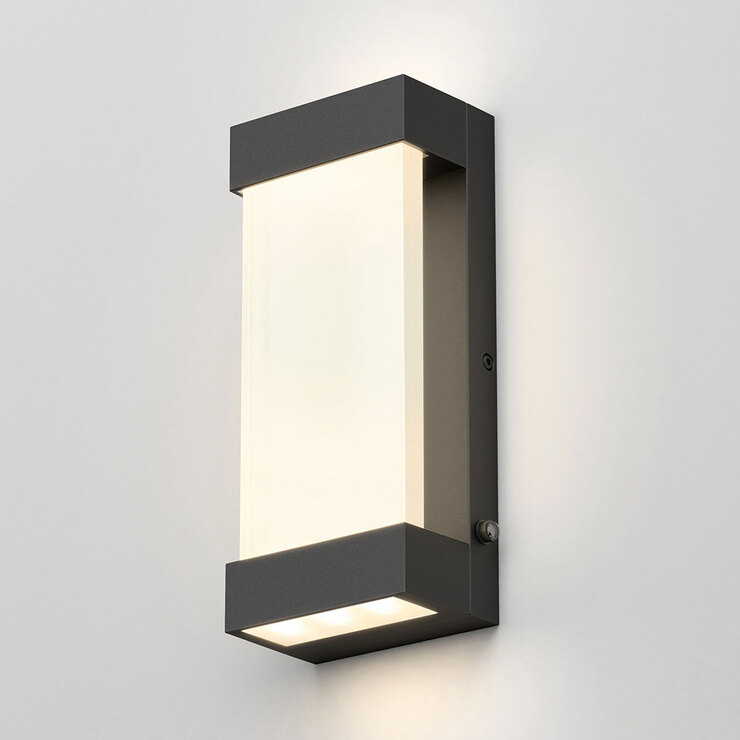Artika Glacier Integrated LED Outdoor / Indoor Wall Light in Matte Black Costco UK