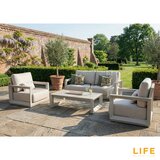 LIFE Outdoor Living Hamilton 4 Piece Deep Seating Set