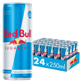Red Bull Sugar Free PMP £1.50, 24 x 250ml