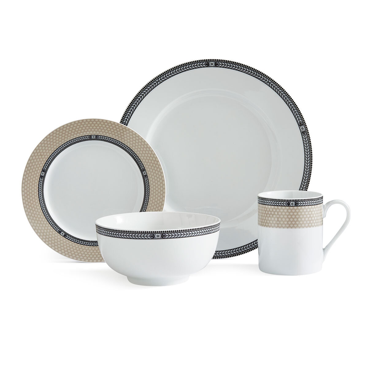 Portmeirion Vintage Chic Dinnerware Set, 16 Piece