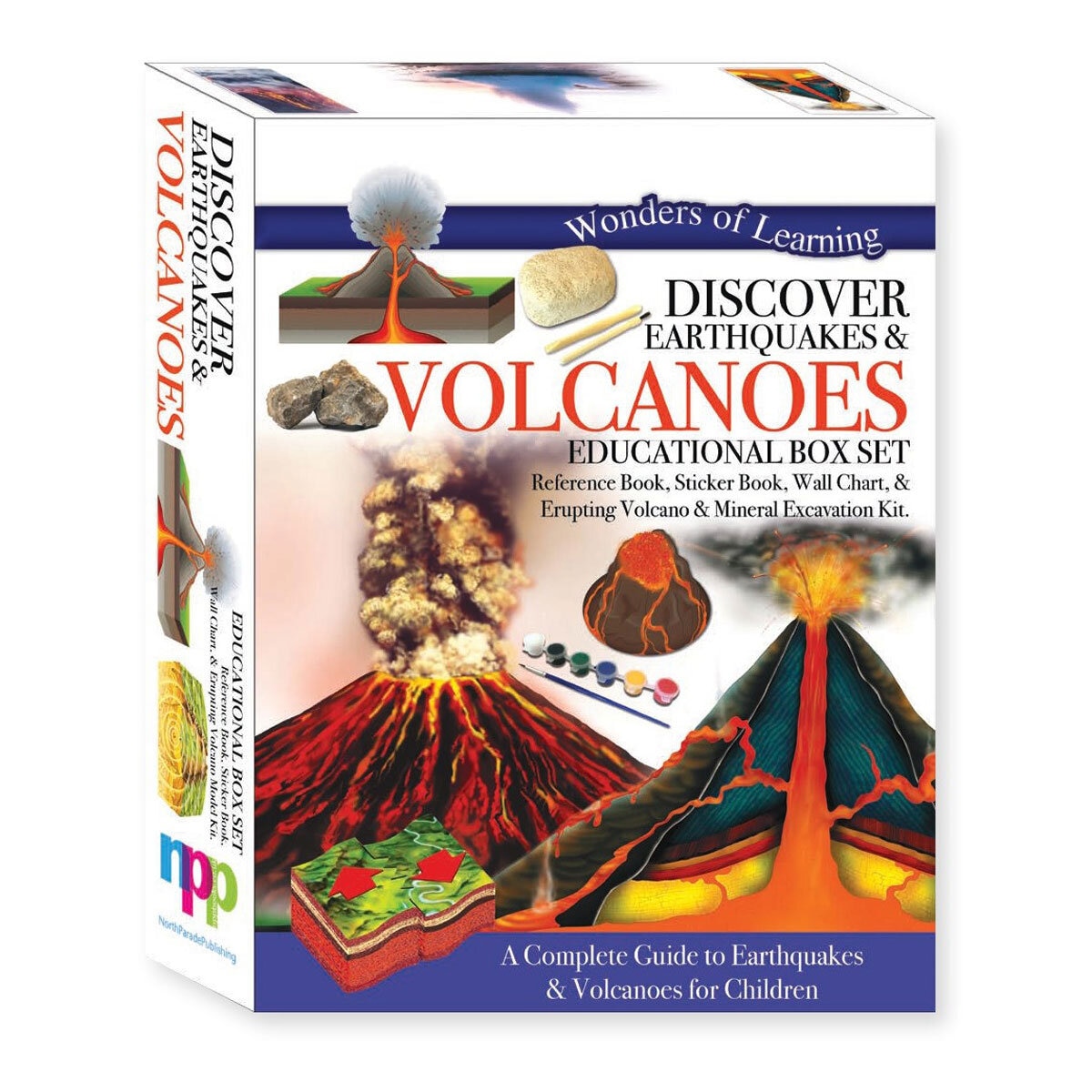 Discover Boxes in 4 Options: Human Body, Dinosaurs, Earth or Volcanoes
