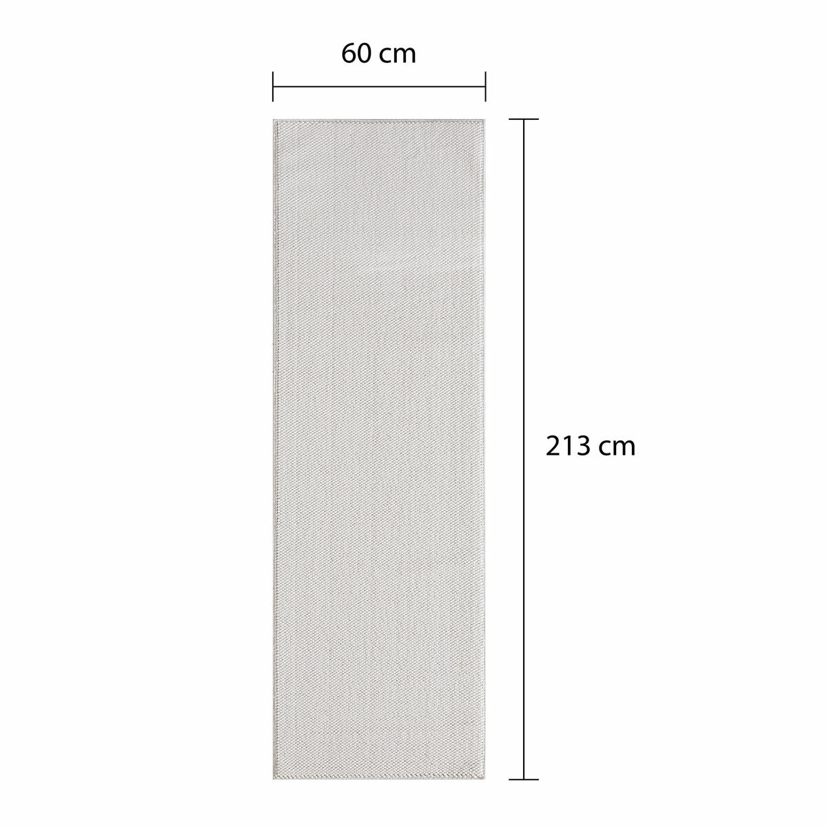 runner rug with a subtle woven texture