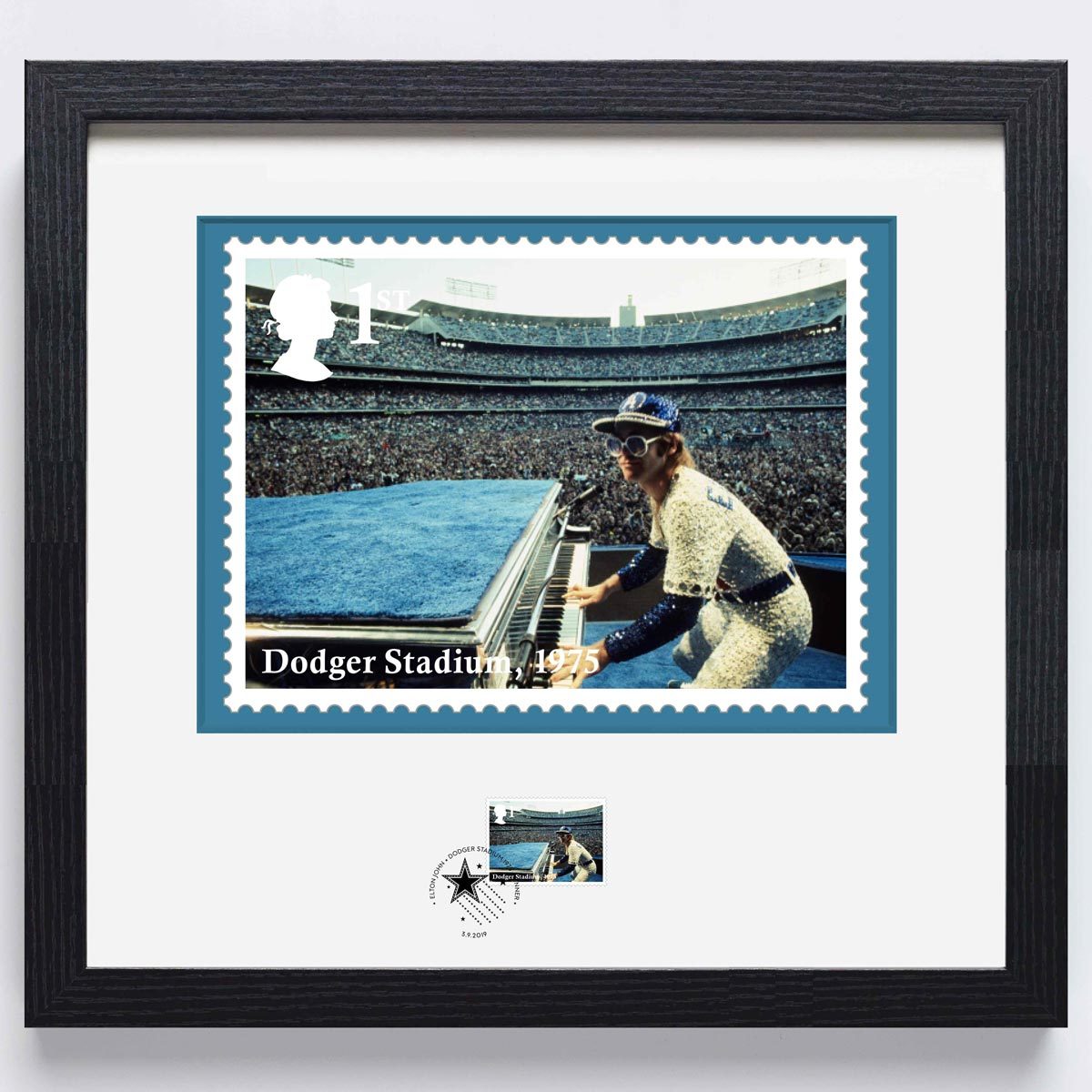 Elton John Royal Mail® Dodger Stadium Framed Collectable Stamps - Print and Stamp