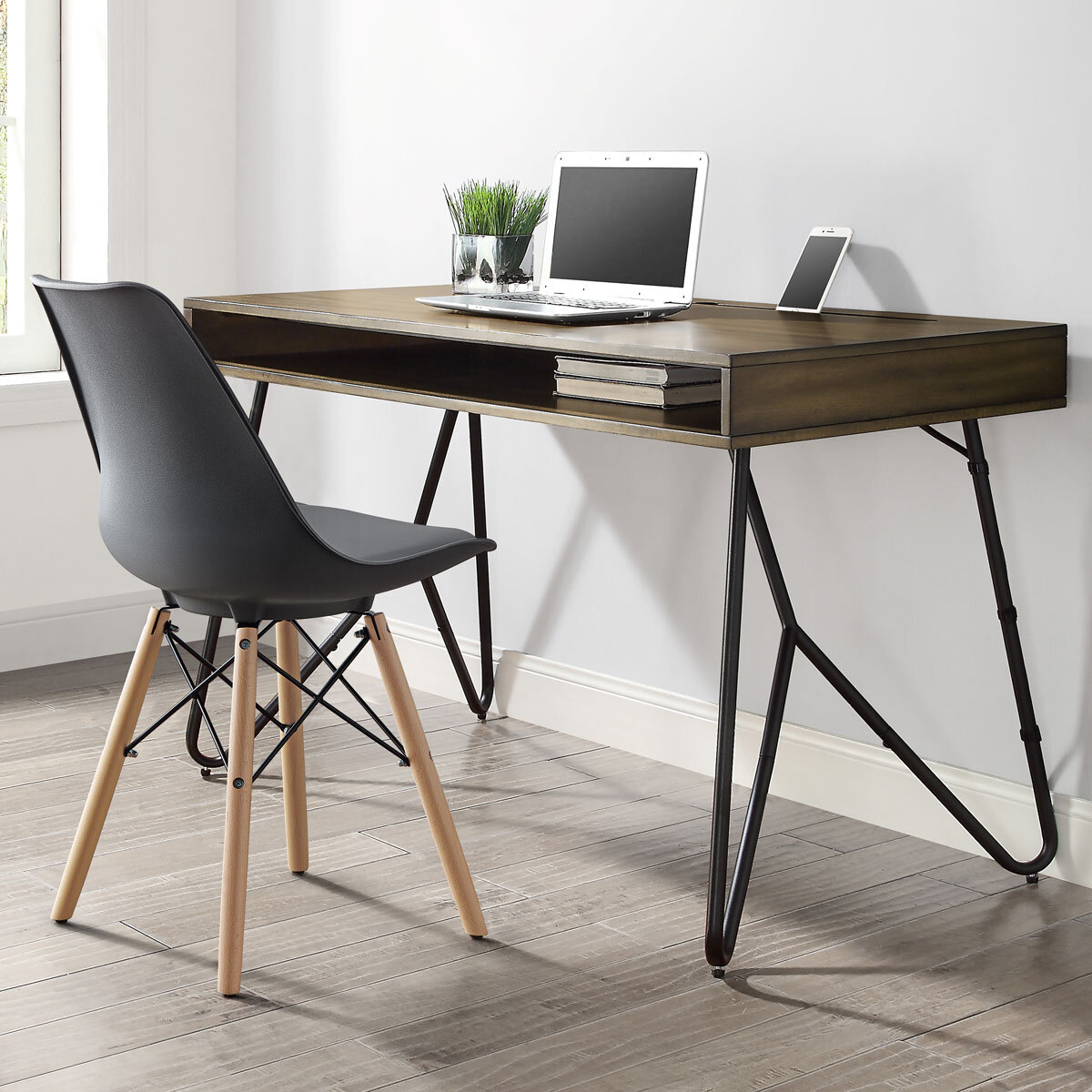 Bayside Furnishings Eiffel Dining Chairs, 2 Pack