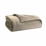 Kirkland Signature Taupe Queen Plush Blanket, 248 x 233 cm Kirkland Signature Taupe Queen Plush Blanket, 248 x 233 cm
