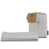 Panda Life Fitted Sheet, Cot Bed, And Packaging, White