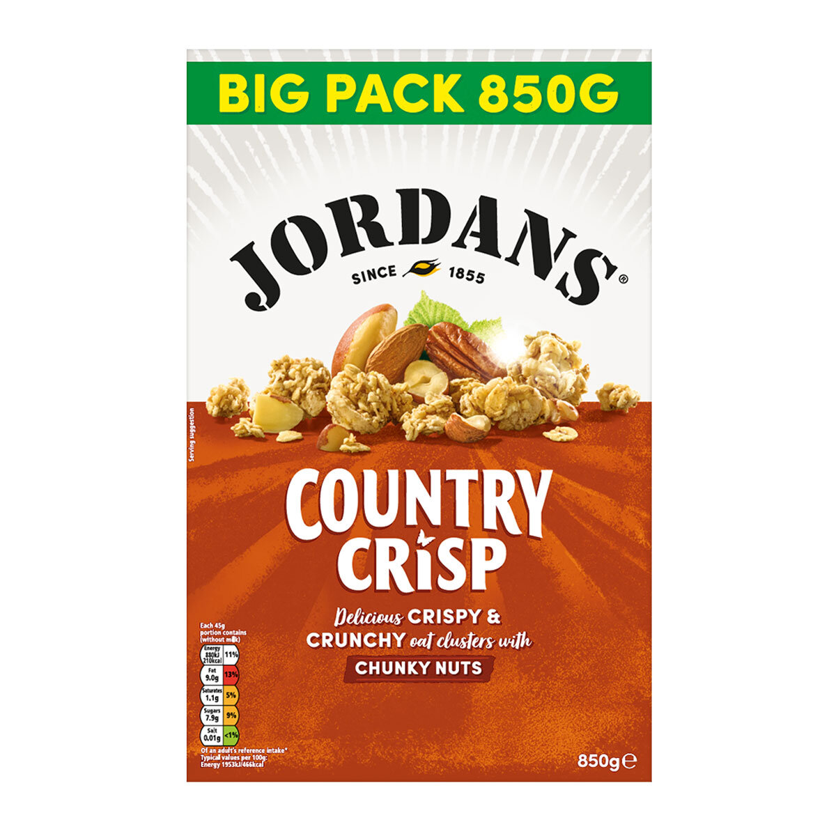 Jordans Country Crisp Chunky Nuts, 850g