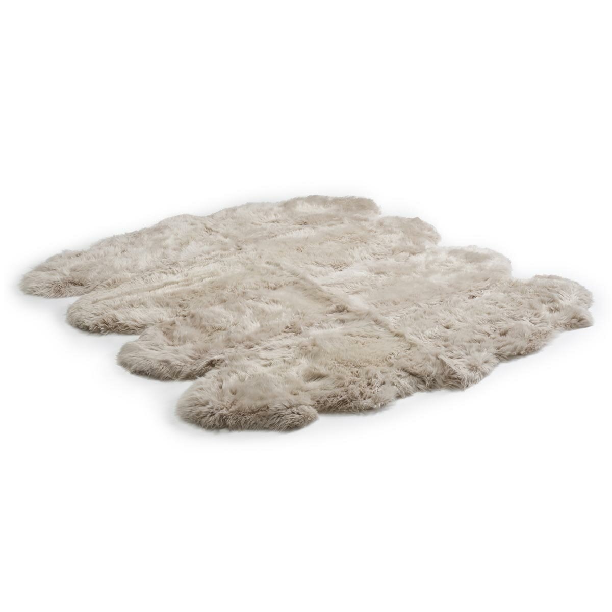 Bowron Longwool 100% Sheepskin Octo Rug, Stone Bowron Longwool 100% Sheepskin Octo Rug, Stone