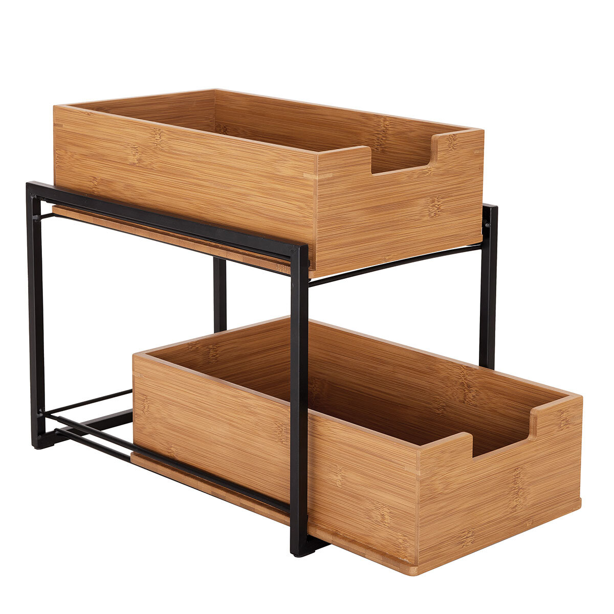 Seville 2 tier sliding bin organiser