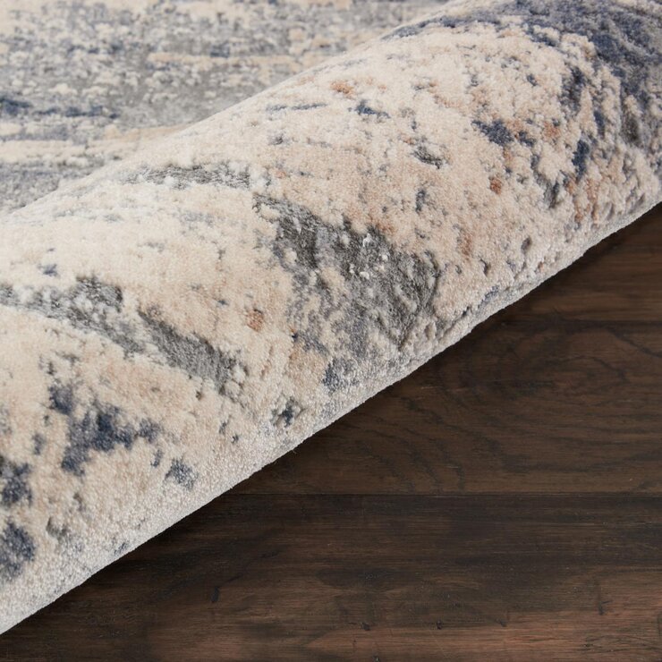 Rustic Textures Rustic Beige & Grey Runner Rug