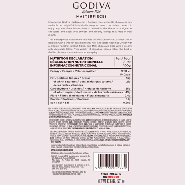 Back of pack label Back of pack label