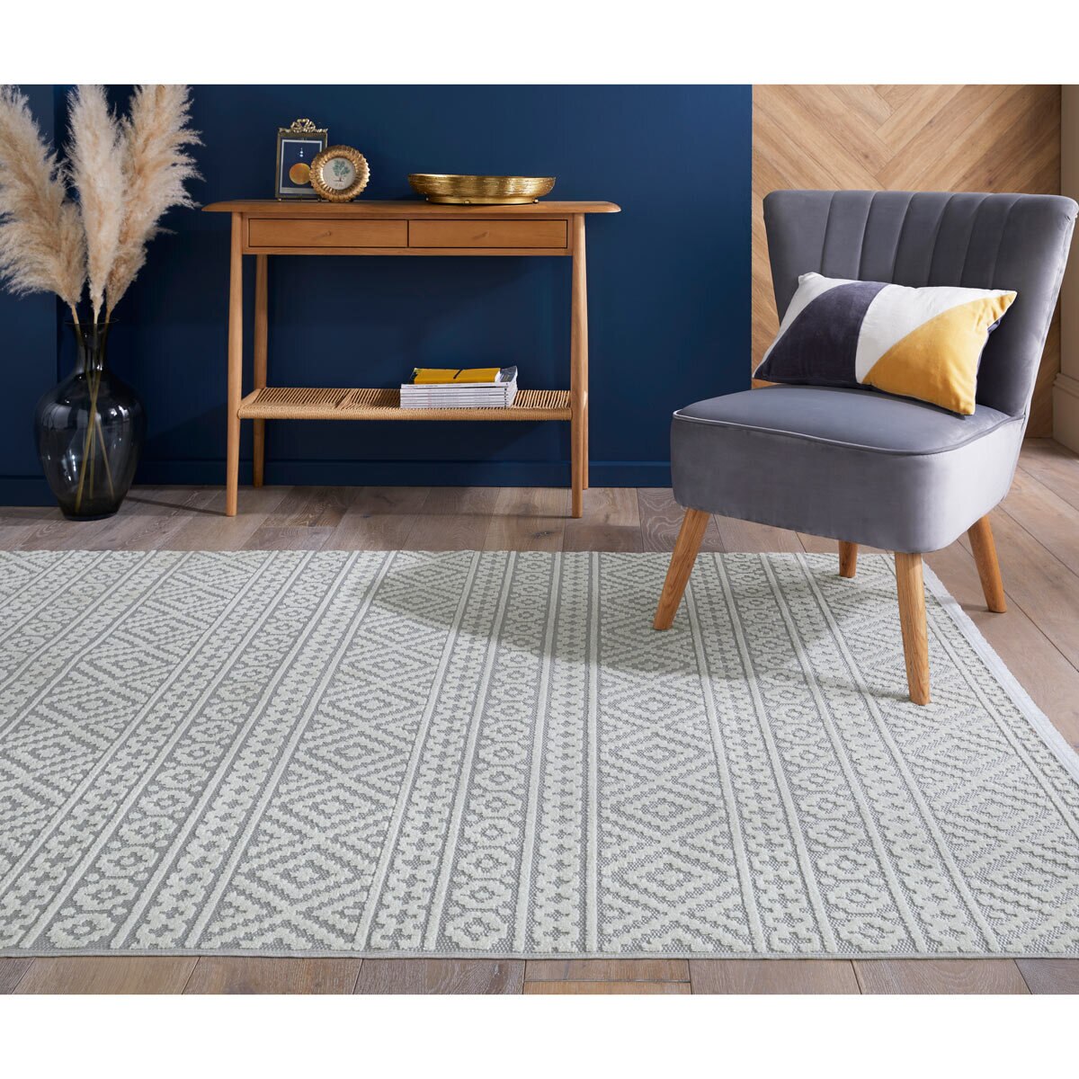 Jazz Silver Indoor / Outdoor Rug, in 2 Sizes