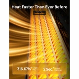 Lifestyle image of Dreo 2-in-1 Tower showing heater