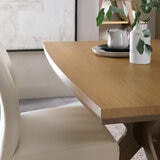Bentley Designs Kristen Light Oak Dining Table, Seats 6