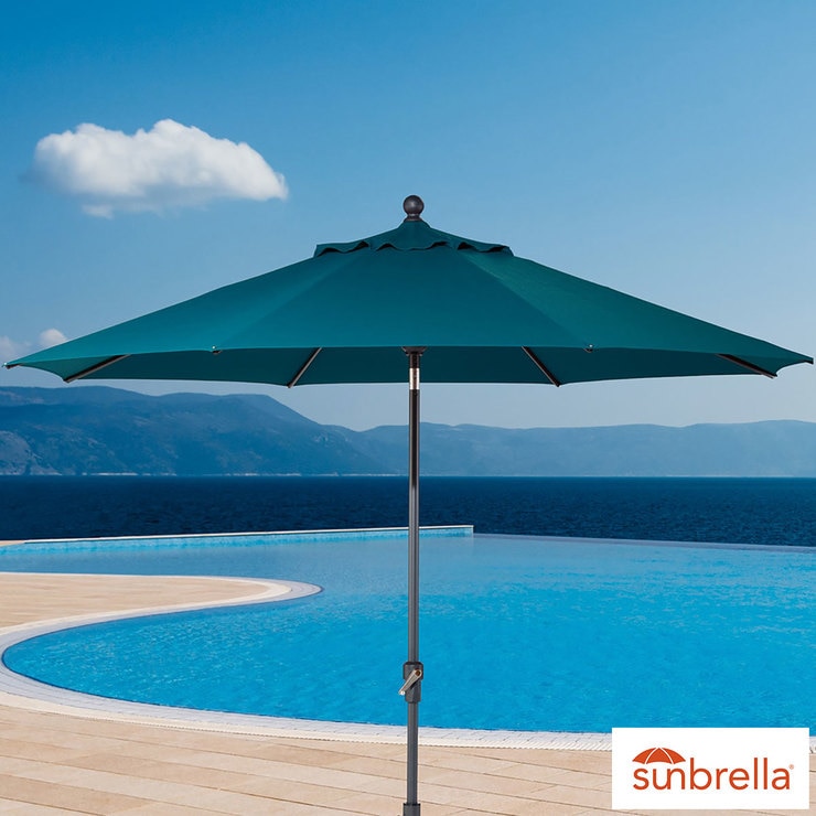 Activa ProShade 10ft (3.05m) Aluminium Market Umbrella In Peacock Blue