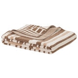 Berkshire Brown Striped Chenille Throw, 152 x 178 cm