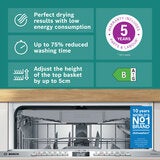 Bosch SMV6ZCX10G Fully Integrated, 14 Place Setting Dishwasher, B Rated