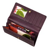 Osprey London Nappa Leather Women's Purse, Bordeaux with Gift Box