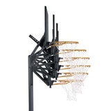 Studio image showing how you can change the height of the basketball hoop
