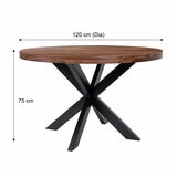 Table with dimensions