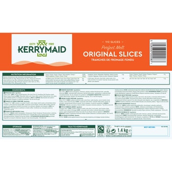 Kerrymaid Perfect Melt Original Slices, 1.4kg