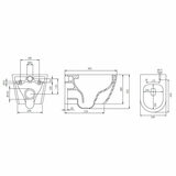 Tavistock Curve Wall Hung Toilet With Pan And Slim Seat Tavistock Curve Wall Hung Toilet With Pan And Slim Seat