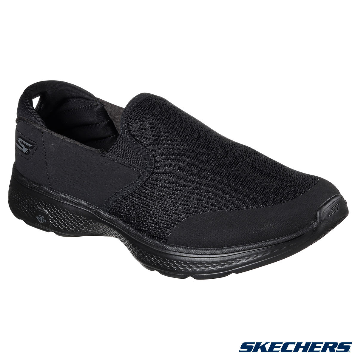 Skechers GOwalk 4 Men's Shoes in Black 