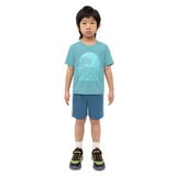 Skechers Kids Tee & Short 3 Piece Set in Blue
