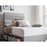 Silentnight Roma Slate Grey Fabric Headboard, Super King