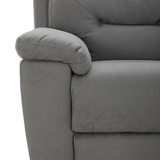 Close up detail image of Kuka Grey Fabric Reclining 3 Seater Sofa
