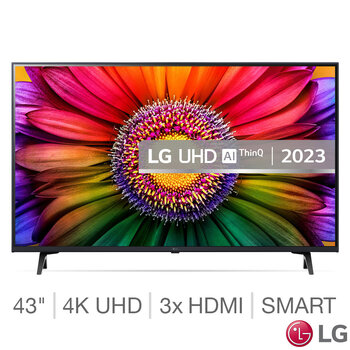 LG 43UR80006LJ 43 Inch 4K Ultra HD Smart TV