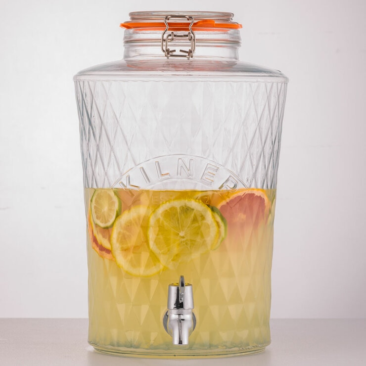 Kilner Diamond Drinks Dispenser, 8 Litre