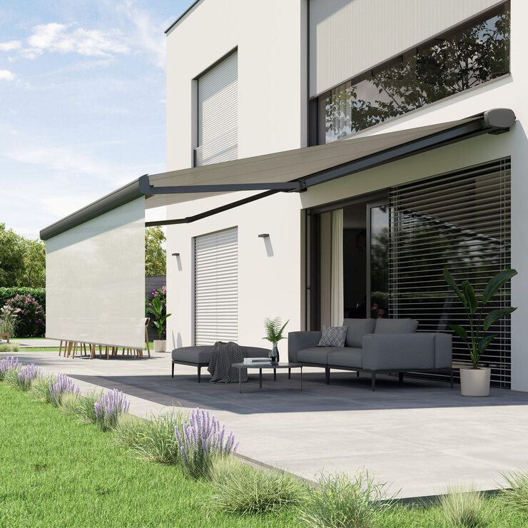 Olympus Awnings Athena Outdoor Patio Awning 5.5m Wide x 3m Projection, Delivery Only