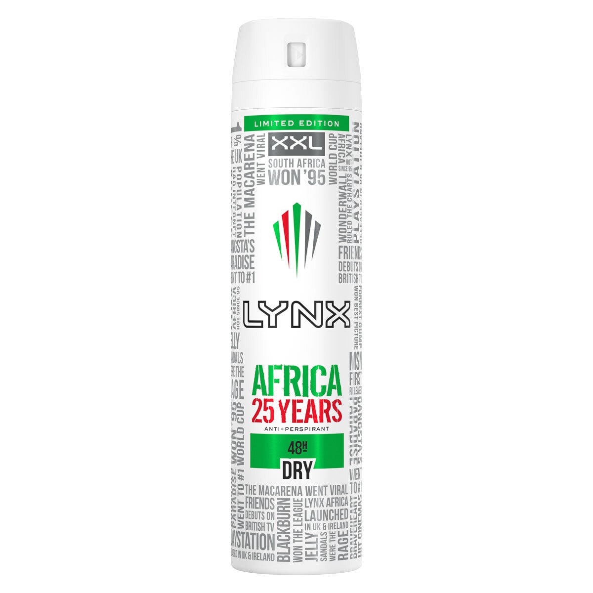 Lynx Antiperspirant Africa, 6 x 250ml
