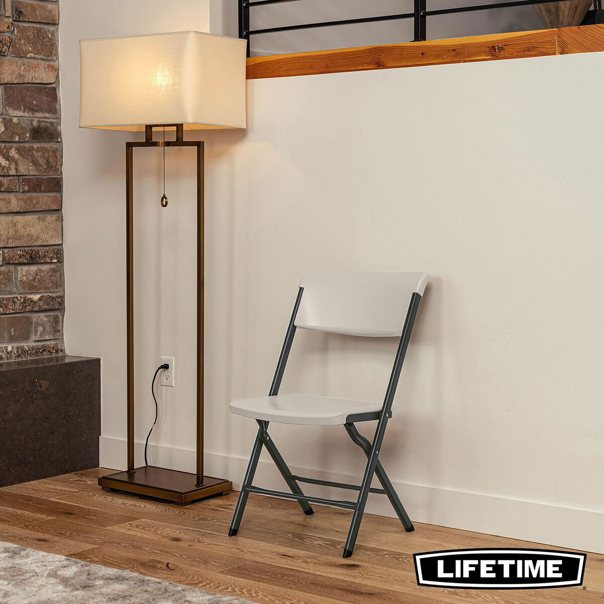 Lifetime Bypass Commercial Grade Folding Chairs, 4 Pack