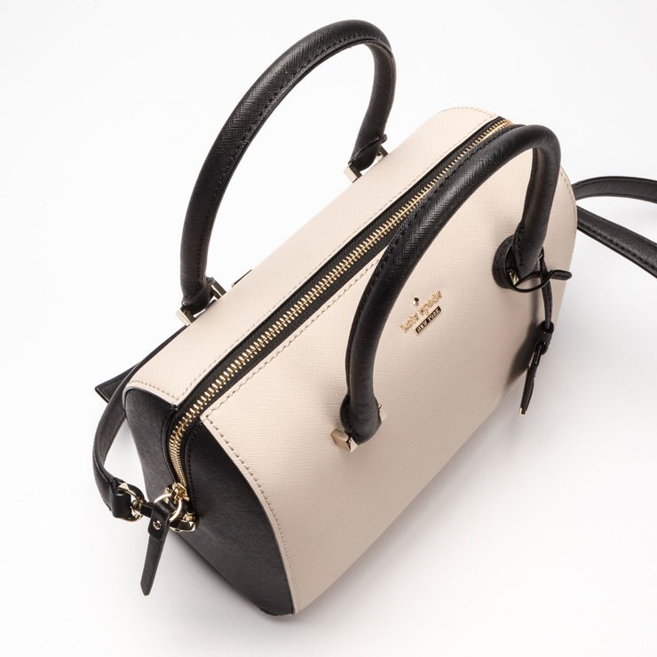 Kate Spade Cameron Street Large Lane Handbag, Tusk and Black Costco UK