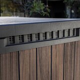 Keter Rosewood 4ft 7" x 2ft 8" (1.4 x 0.82m) 1,150 Litre Horizontal Storage Shed