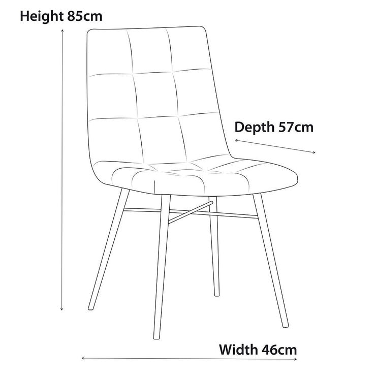 Grey Faux Leather Dining Chair, 2 Pack Costco UK