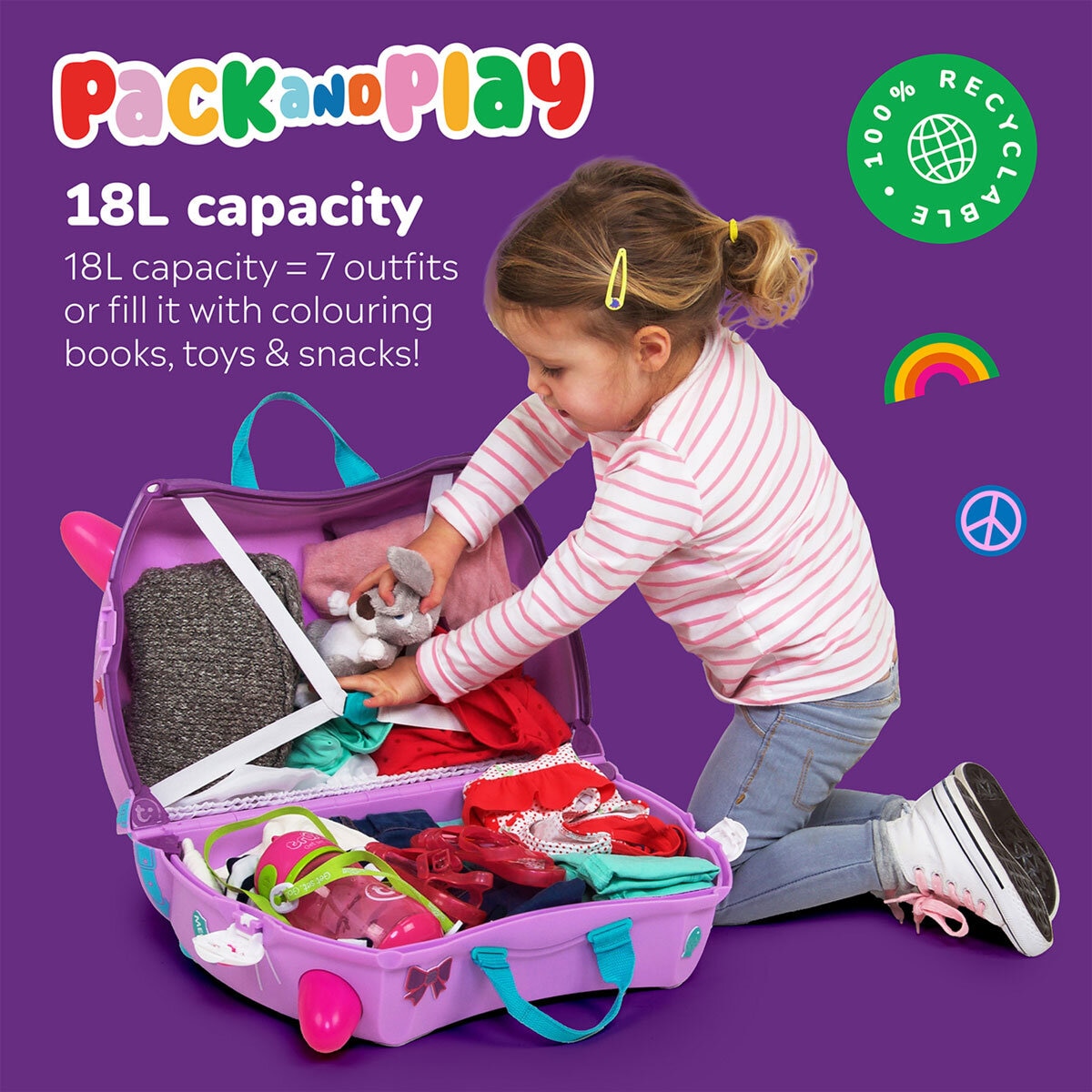 Trunki Ride-On Suitcase - Cassie the Cat