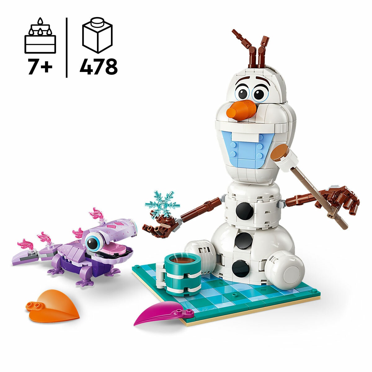 LEGO Frozen Olaf and Bruni's Picnic Fun - Model 43287 (7+ Years)