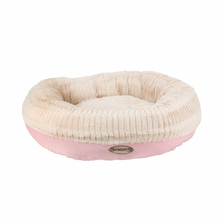 Scruffs Ellen Donut Medium Pet Bed, 55cm - Pink