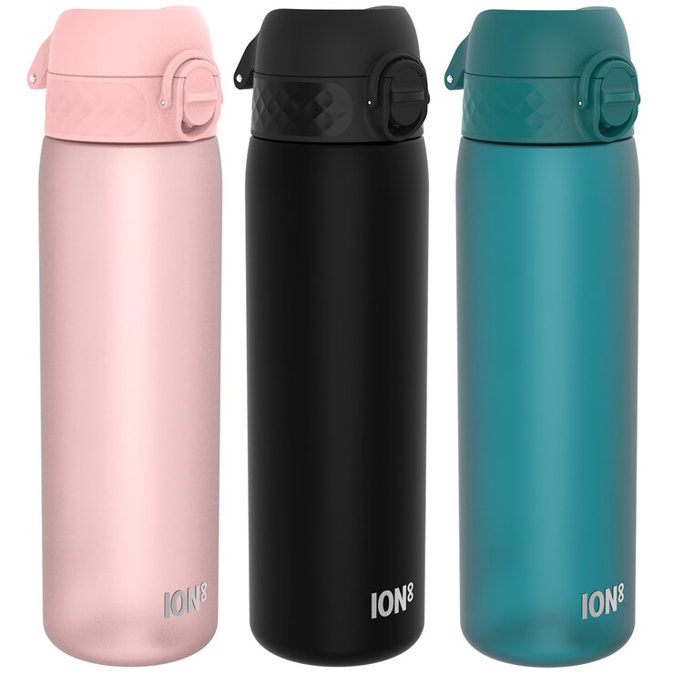 Ion8 Recyclon™ Leakproof 500ml Water Bottle, 3 Pack
