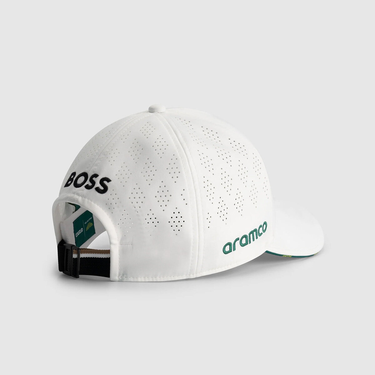 Aston Martin F1 Team Unisex White Baseball Cap 2025, One Size in White