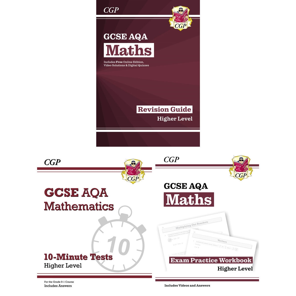 Title Page of CGP GCSE AQA Maths text book