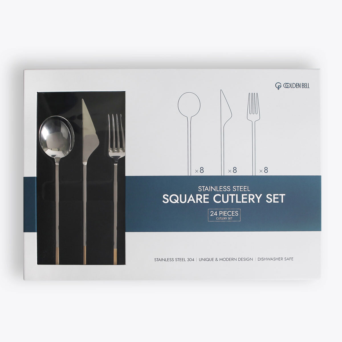 Golden Bell Gold Cutlery Set