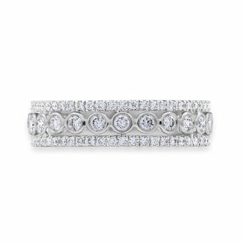 0.60ctw Round Brilliant Cut Diamond Ring, 18ct White Gold