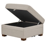 Tisdale No Tuft Ottoman_ White Background
