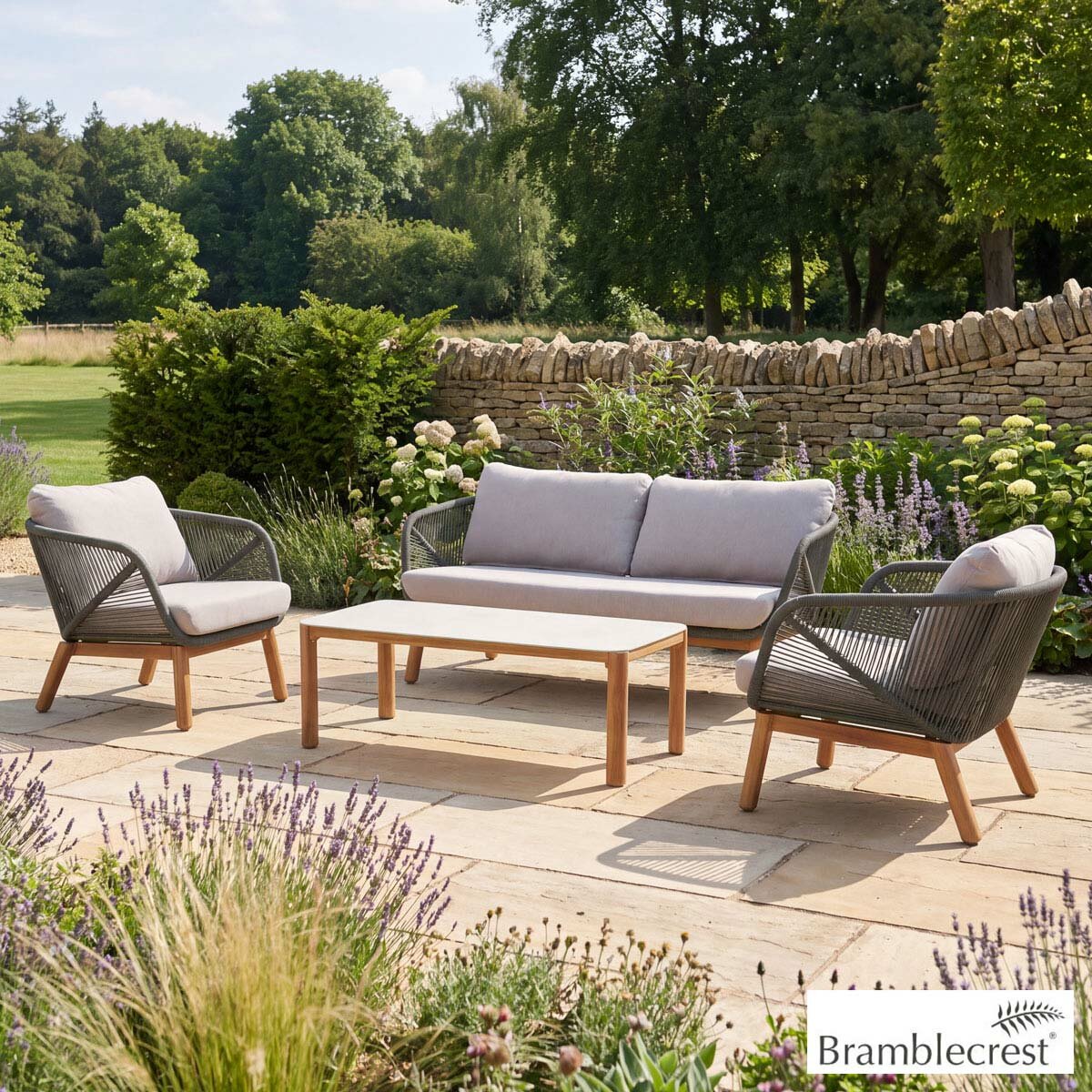 Bramblecrest Helsinki 4 Piece Deep Seating Set