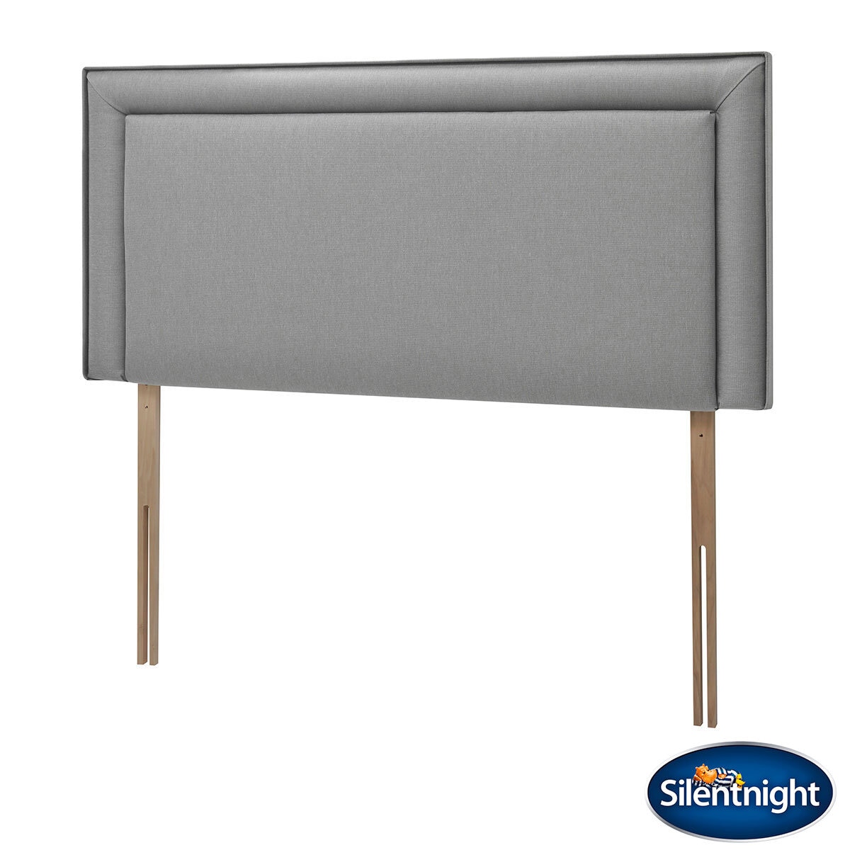 Silentnight Malvern Slate Grey Fabric Headboard in 4 Sizes